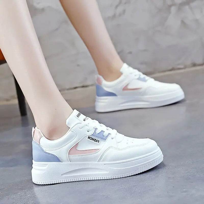 2023 Spring New Women's Breathable White Sneakers - RizzKings.store