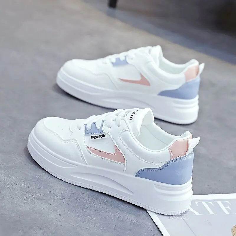 2023 Spring New Women's Breathable White Sneakers - RizzKings.store