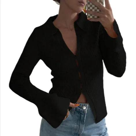 Bell Sleeve Casual Top - RizzKings.store