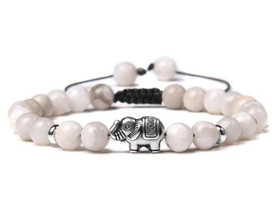 Agate Buddha Bead Bracelet for Yoga Practice - RizzKings.store