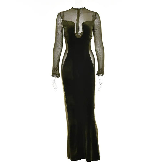 Backless Round Neck Fashion Dress - RizzKings.store