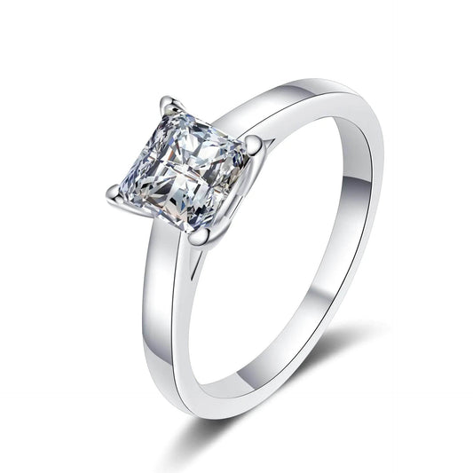 925 Sterling Silver Special-Shaped Moissanite Ring - RizzKings.store